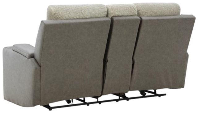 Signature Design by Ashley® Stately Check Sisal Power Reclining Loveseat with Headrest-3