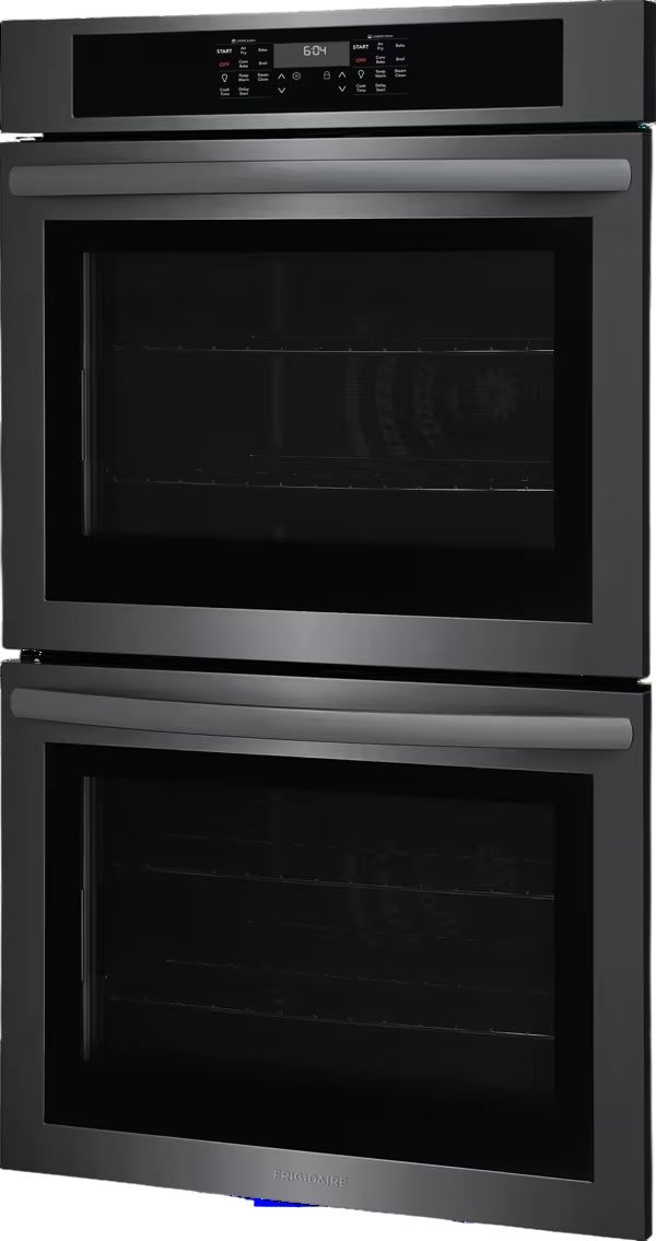 Frigidaire® 30” Black Stainless Steel Electric Double Wall Oven with Air Fry-1