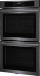 Frigidaire® 30” Black Stainless Steel Electric Double Wall Oven with Air Fry-1