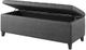 Olliix by Madison Park Charcoal Shandra Tufted Top Storage Bench-2
