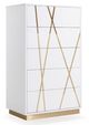 VIG Furniture Modrest Nixa Gold/White Chest-0