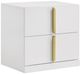 Coaster® Ines 5-Piece Navy/White High Gloss Queen Panel Bedroom Set-5