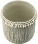 A & B Home 2-Piece Sage Green Basket Planters with Tassels-2
