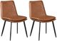 Coaster® Ortega 2-Piece Black/Coffee Upholstered Dining Side Chair Set-1