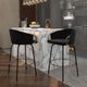 Inspire™ Lavo Black/Aged Gold 26" Counter Stool W/Swivel, Set Of 2-1