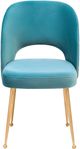 TOV Furniture Swell Sea Blue Velvet Chair-1