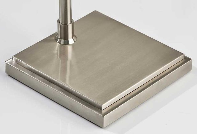 Adesso® York Brushed Steel Floor Lamp-3