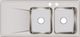 Elkay Lustertone® Classic Lustrous Satin 48" x 22" x 7-5/8" 2-Hole Equal Double Bowl Drop-In Sink with Left Drainboard-1