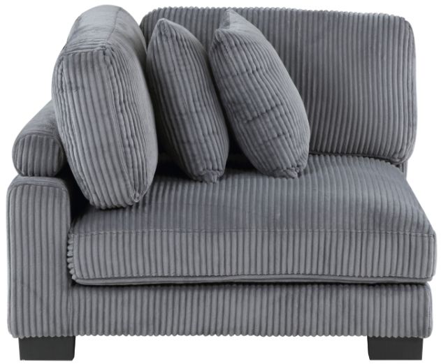 Homelegance® Traverse 4-Piece Gray One-Arm Modular Sectional with Ottoman-2