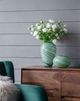 A & B Home Green Tall Swirling Glass Vase-4