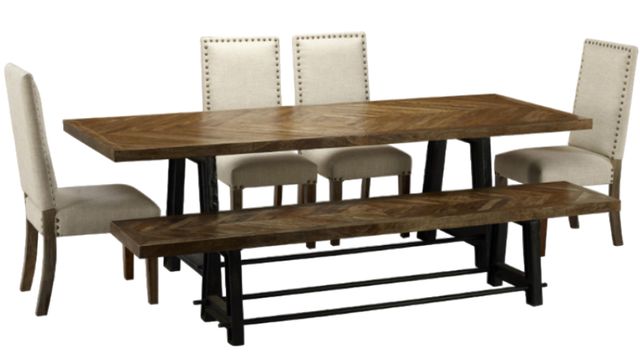 Jaipur Furniture Waite Brown 72" Dining Bench-1