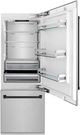 ZLINE Autograph Edition 30" 16.1 Cu. Ft. Satin Stainless Steel Built-In Bottom Freezer Refrigerator-3