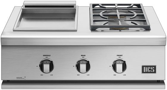 DCS Liberty 30" Stainless Steel Griddle/Sideburner