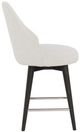 Fairfield® Customizable Negroni Swivel Counter Stool with Charcoal Legs-2