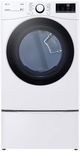 LG 7.4 Cu. Ft. White Front Load Electric Dryer-3