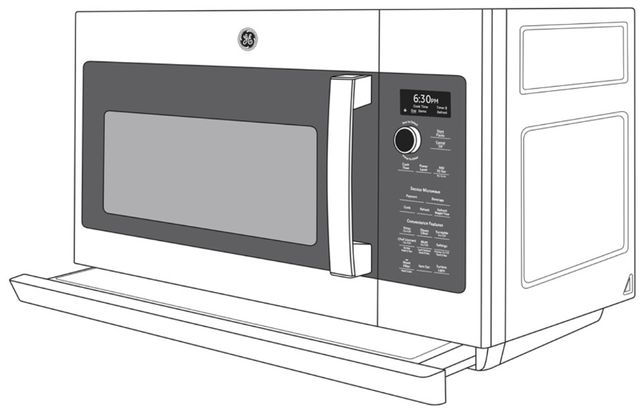 GE Profile™ 2.2 Cu. Ft. Stainless Steel Over The Range Microwave-1