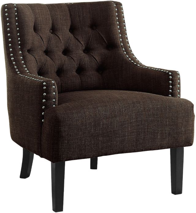Homelegance® Charisma Chocolate Accent Chair-0