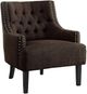 Homelegance® Charisma Chocolate Accent Chair-0