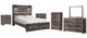 Signature Design by Ashley® Drystan 6-Piece Brown Rustic Queen Storage Bed Set-0