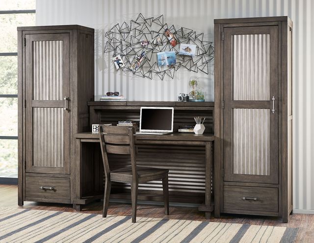 Legacy Kids Teen Bunkhouse Aged Barnwood Activity Table/Desk Gallery-2
