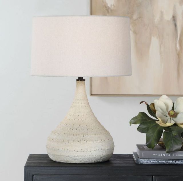 Uttermost® Olsen White Indoor-Outdoor Table Lamp-2