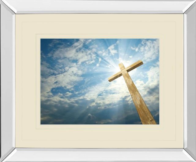 Classy Art Cross in the Sky by Viadischern Mirror Framed Wall Art-0