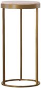 Century® Grand Tour Furniture Rae Rose Stone Top Accent Table with Satin Brass Base-0