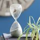 A & B Home Peleus White 60-Minute Silvered Hourglass-3