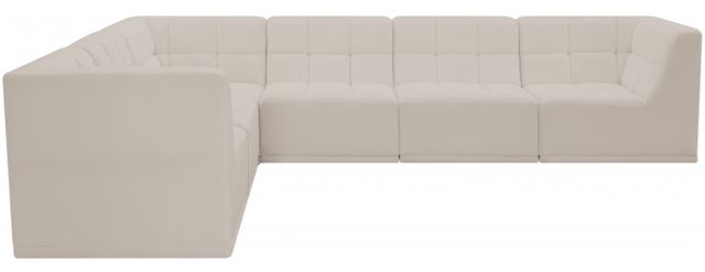 Meridian Furniture Relax 6-Piece Cream Modular Sectional-1