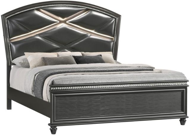 Crown Mark Adira Dark Gray Bed-0