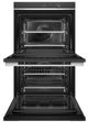 Fisher & Paykel Series 9 30" Black Contemporary Double Electric Wall Ovens-1
