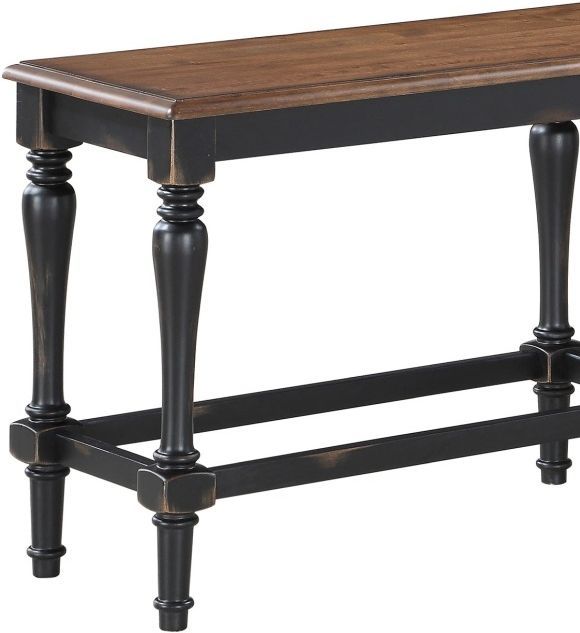 Winners Only® Torrance Brown/Ebony 60" Dining Bench-1