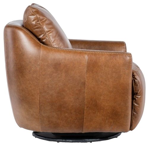 Hooker® Furniture CC Beau Pecan Power Swivel Recliner with Power Footrest-3