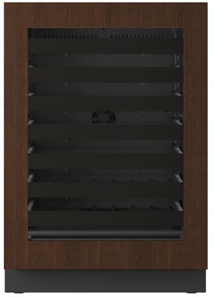 U-Line® Seamless Collection 24" 5.1 Cu. Ft. Panel Ready Wine Refrigerator with Glass Door-0