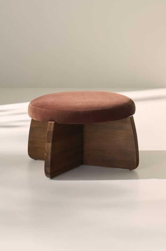 Rowe® Customizable Nova Round Cocktail Ottoman-1