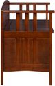 Linon Shayla Warm Walnut Storage Bench-4