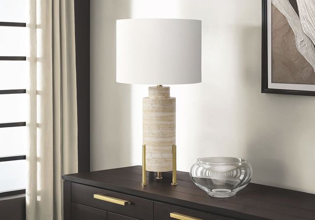 Monarch Specialties Inc. Beige 30" Table Lamp-2