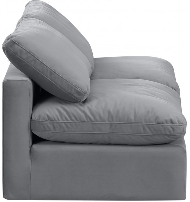 Meridian Furniture Indulge 2-Piece Gray Velvet Armless Sofa-2