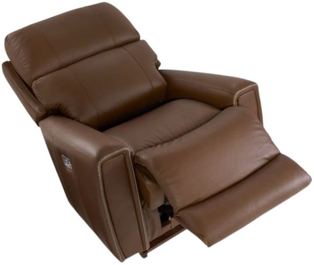 La-Z-Boy® Apollo Caramel Leather Power Rocking Recliner with Headrest-4