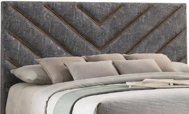 Crown Mark Zane Gray Queen Upholstered Panel Bed-2