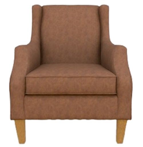 Best® Home Furnishings Customizable Keatling Leather Accent Chair with Honey Birch Legs-1