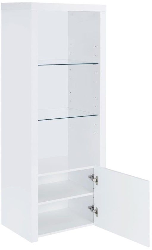 Coaster® Jude Glossy White Bookcase-2