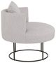 Fairfield® Germain Gray/Nickel Swivel Lounge Chair-3