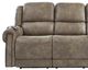 Corinthian Furniture Burr Ridge Hazelnut Power Reclining Sofa-2