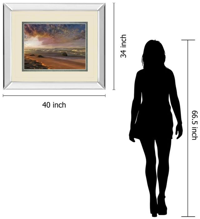 Classy Art Summer Magic by Mike Calascibetta Mirror Framed Wall Art-2