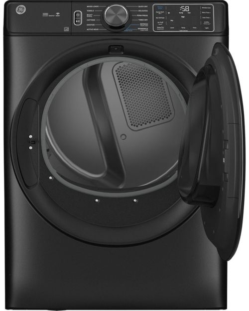 GE® 7.8 Cu. Ft. Carbon Graphite Front Load Electric Dryer -1
