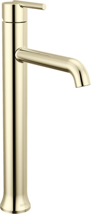 Delta Trinsic® Polished Nickel Single Handle Lever Vessel Bathroom Faucet-0
