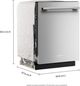 KitchenAid® 24" PrintShield™ Stainless Steel 360° Max Jets™ Top Control Built-In Dishwasher-3