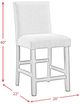 Elements International Seneca Brown/Gray Counter Side Chair -2