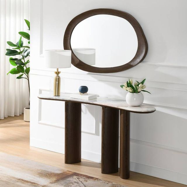 ACME Furniture Hanale Brown Accent Mirror-1